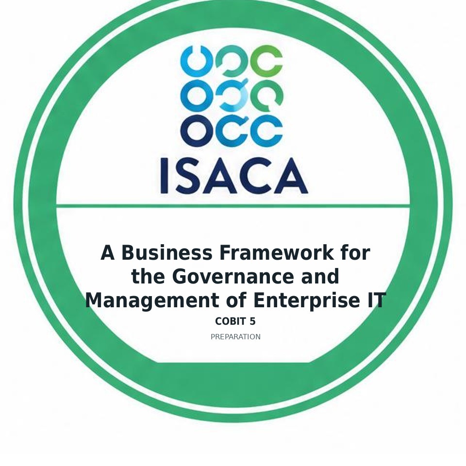 A Business Framework for the Governance and Management of Enterprise IT (COBIT 5) preparation badge
