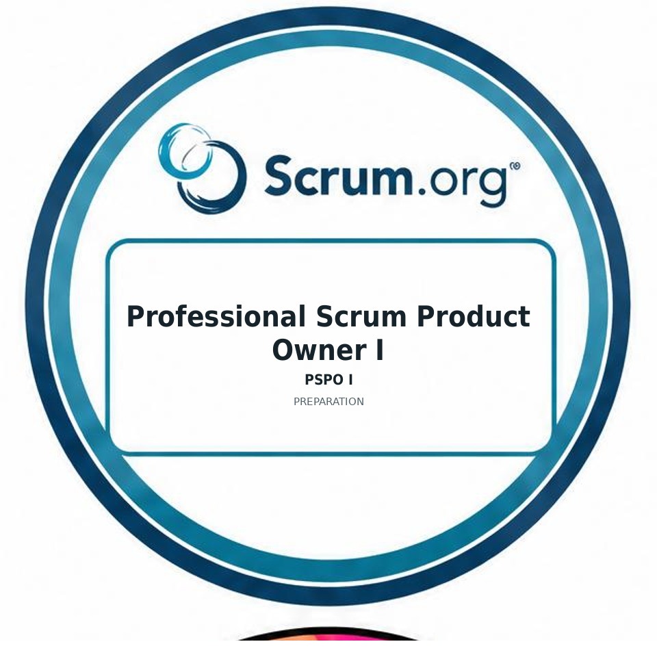 Professional Scrum Product Owner I (PSPO I) preparation badge