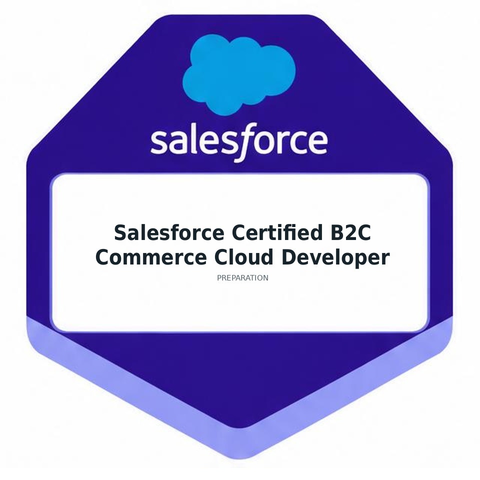 Salesforce Certified B2C Commerce Cloud Developer preparation badge