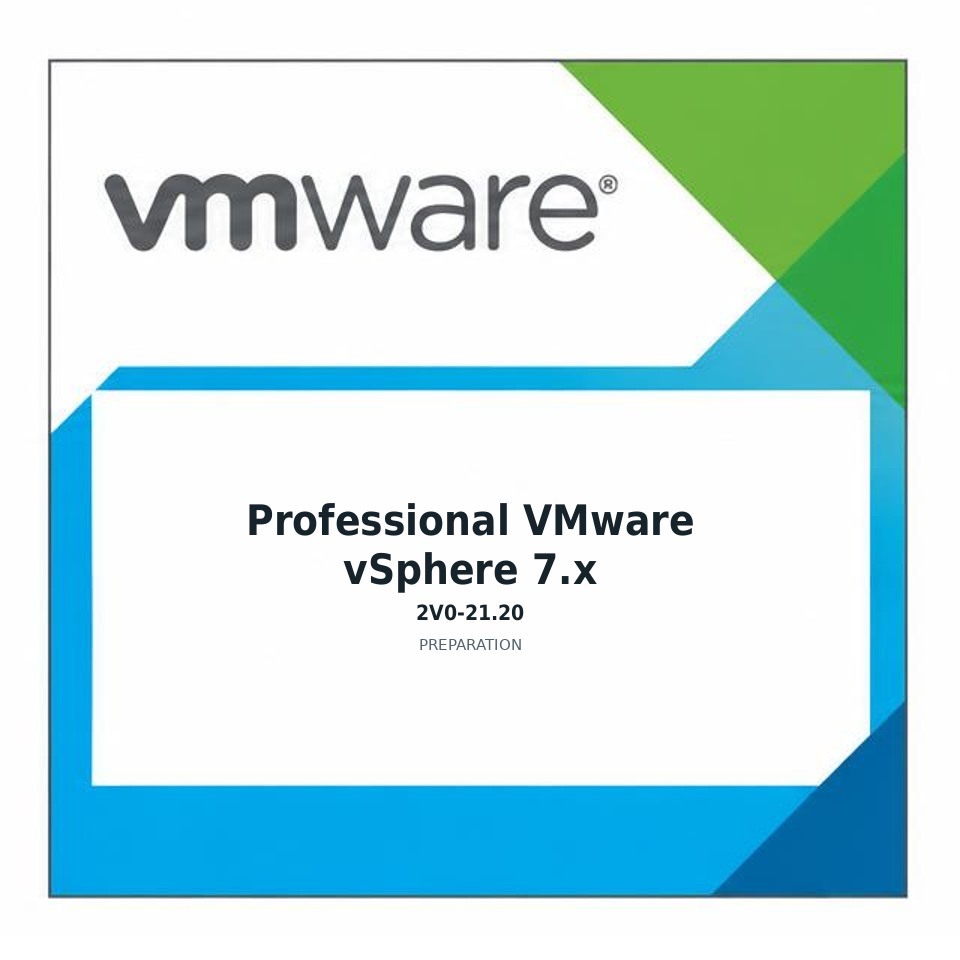 Professional VMware vSphere 7.x (2V0-21.20) preparation badge