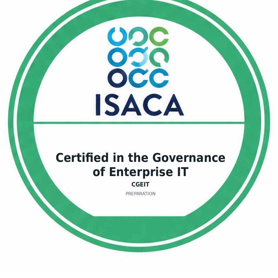 Certified in the Governance of Enterprise IT (CGEIT) preparation badge