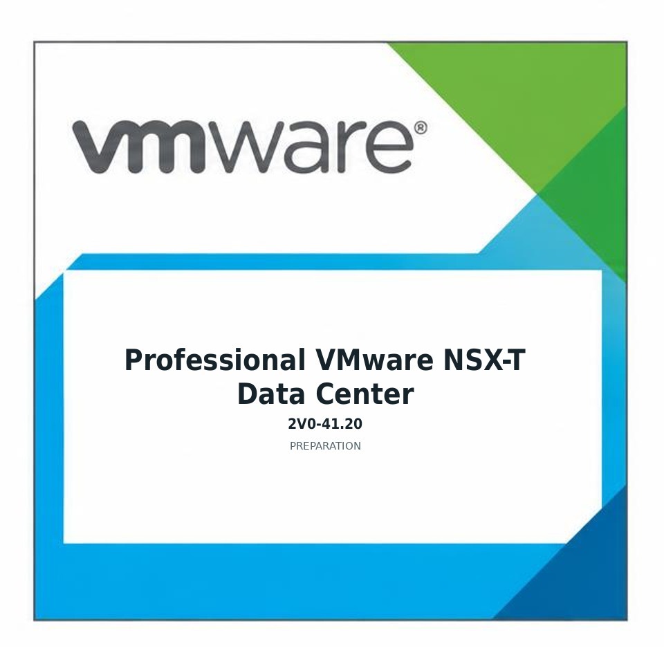 Professional VMware NSX-T Data Center (2V0-41.20) preparation badge