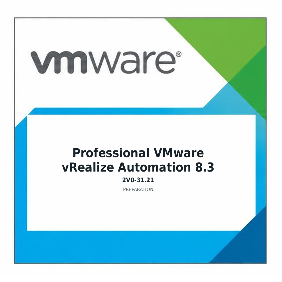 Professional VMware vRealize Automation 8.3 (2V0-31.21) preparation badge