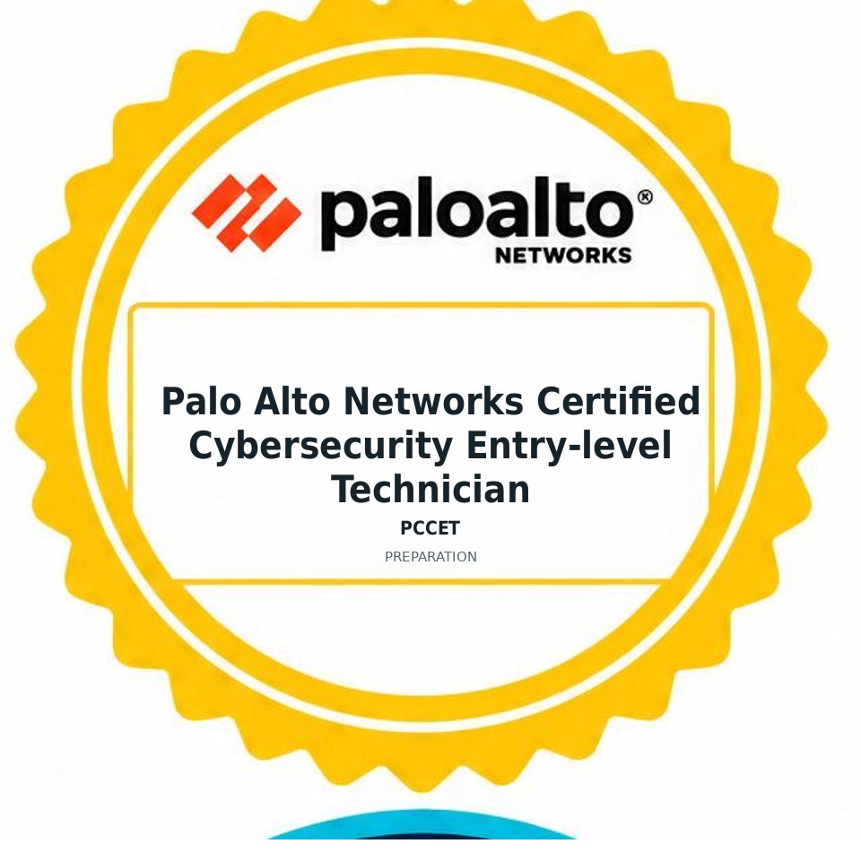 Palo Alto Networks Certified Cybersecurity Entry-level Technician (PCCET) preparation badge