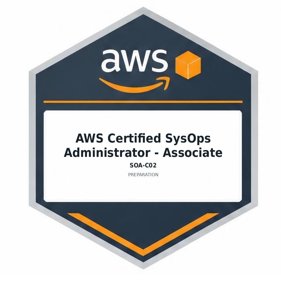 AWS Certified SysOps Administrator - Associate (SOA-C02) preparation badge