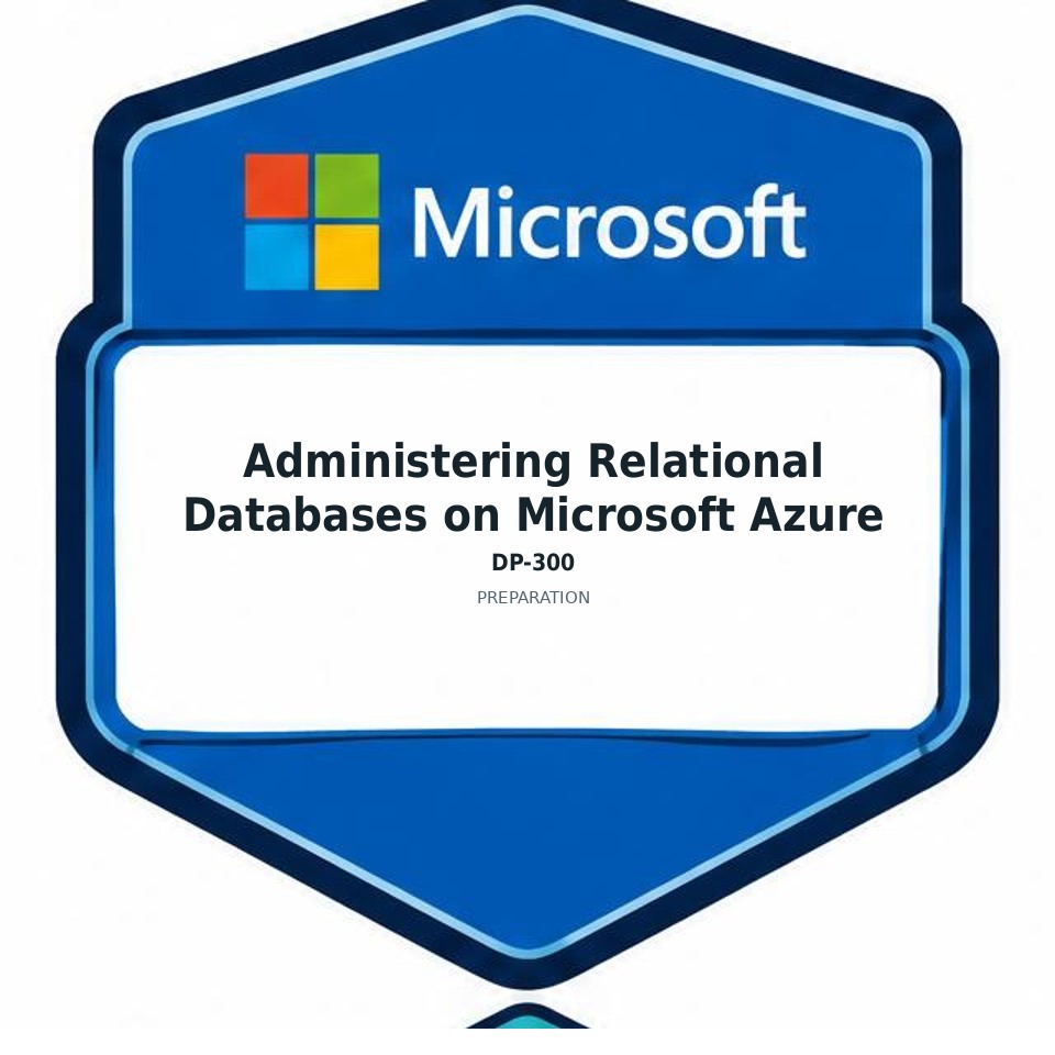 Administering Relational Databases on Microsoft Azure (DP-300) preparation badge