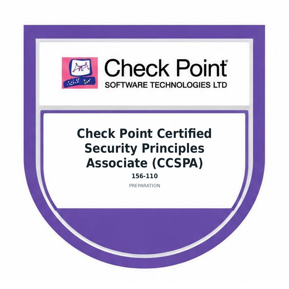 Check Point Certified Security Principles Associate (CCSPA) (156-110) preparation badge