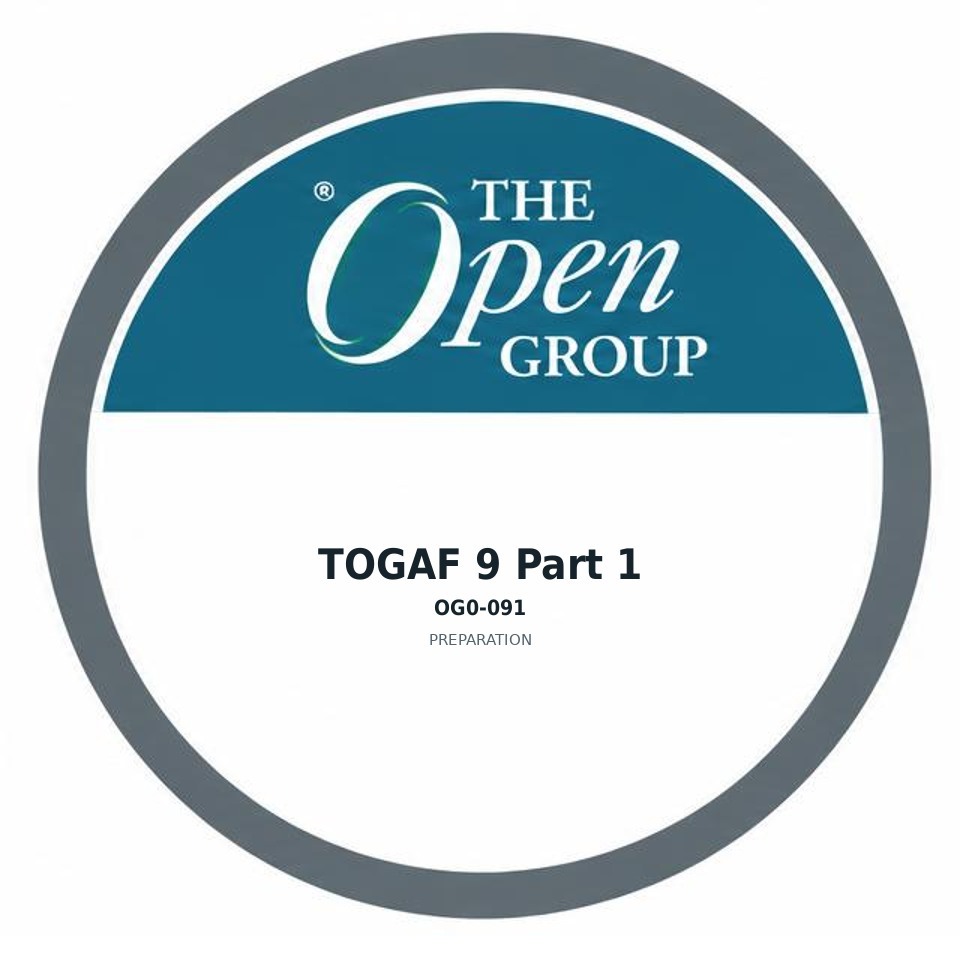 TOGAF 9 Part 1 (OG0-091) preparation badge