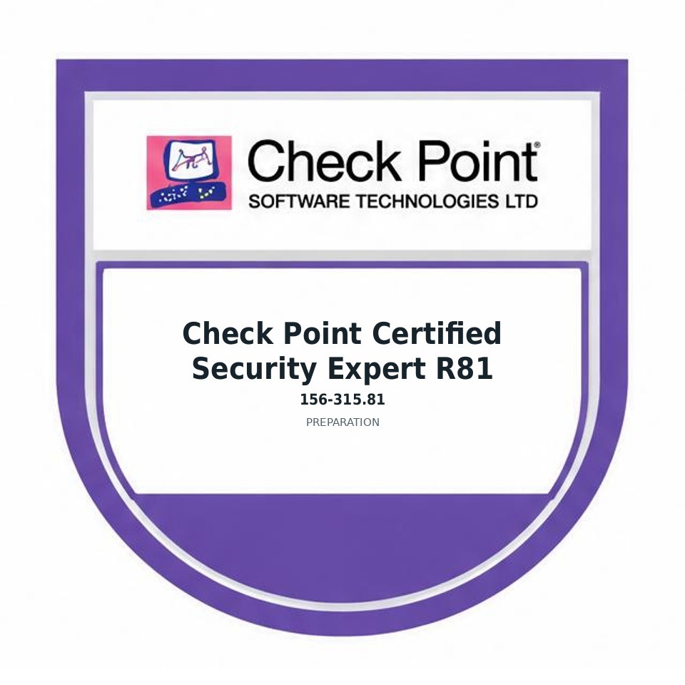 Check Point Certified Security Expert R81 (156-315.81) preparation badge